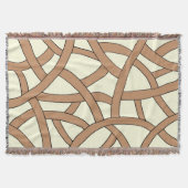 Bruin en met de hand getekend Fantasy Pattern Deken (Voorkant)