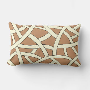 Bruin en met de hand getekend Fantasy Pattern Kussen