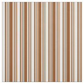 Bruin en Mint Cream Pattern Stof (Swatch)