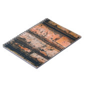 Bruin en oranje paneel notitieboek (Linkerzijde)