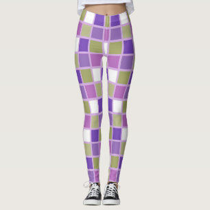 Bruin en Paars paradijs Leggings