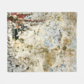 Bruin en rood behang fleece deken (Voorkant (Horizontaal))