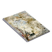 Bruin en rood behang notitieboek (Rechterzijde)