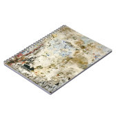 Bruin en rood behang notitieboek (Linkerzijde)