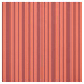 Bruin en rood gekleurd strips stof (Swatch)