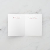 Bruin en rood Turkije Thanksgiving Gevouwen (Binnen)