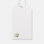 Bruin en room Floral Cadeaulabel (Achterkant)