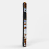 Bruin en roomminiatuur paard in de sneeuw. Case-Mate iPhone case (Achterkant/rechts)