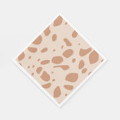 Bruin en roomvlekken servet (Hoek)