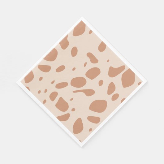 Bruin en roomvlekken servet (Hoek)
