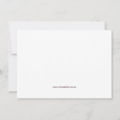 Bruin en roze baptisme kaart (Achterkant)