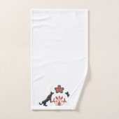 Bruin en Roze en Scandinavisch Patroon Bad Handdoek (Handdoek)