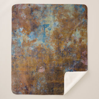 Bruin en roze houten oppervlak sherpa deken