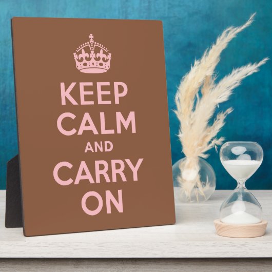 Bruin en roze kalk houden en doorgaan fotoplaat (Zijkant)