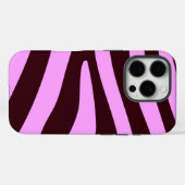 Bruin en roze zebra afdrukken Case-Mate iPhone case (Achterkant (horizontaal))