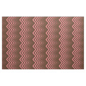 Bruin en Roze Zigzag Chevron Stof (Yard (91,4 cm))