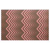 Bruin en Roze Zigzag Chevron Stof (Fat Quarter)