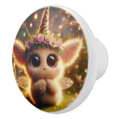 Bruin en schoonheid keramische knop (Rechts)