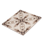 Bruin en Sepia Woodland Fantasy Art Tegeltje (Zijkant)