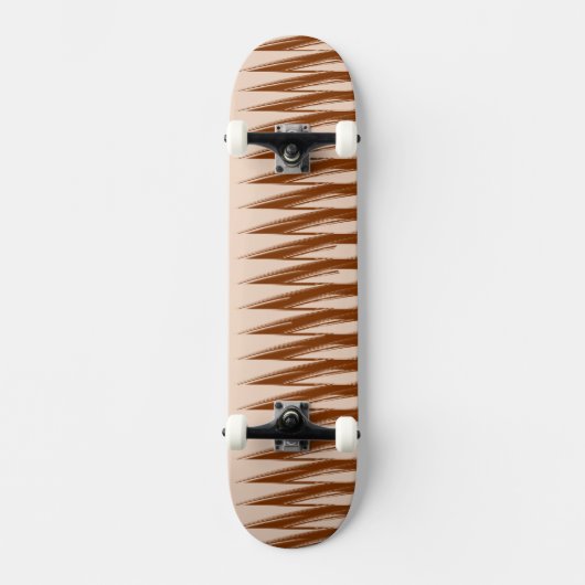 Bruin en Tan ontwerp Persoonlijk Skateboard (Voorkant)