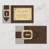 Bruin en Tan Saddlebag Visitekaartje (Voorkant / Achterkant)