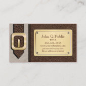 Bruin en Tan Saddlebag Visitekaartje (Voorkant)