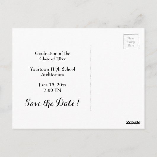 Bruin en Tan Three Photo Afstuderen Briefkaart (Achterkant)