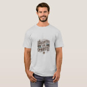 "Bruin en Trots Mexicaanse Eagle Banner T-Shirt" T-shirt (Voorkant volledig)