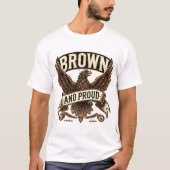 Bruin en trots Mexican Eagle T-shirt ontwerp (Voorkant)