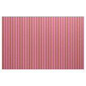 Bruin en warm roze gekleurd stripte patroon stof (Yard (91,4 cm))