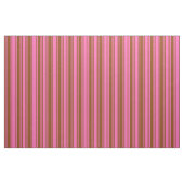 Bruin en warm roze gekleurd stripte patroon stof (Fat Quarter)