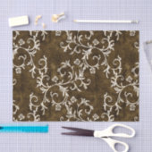 Bruin en White Damask Tissuepapier (Craft)