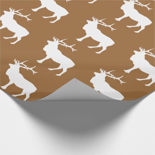 Bruin en White Elk Cadeaupapier (Hoek)