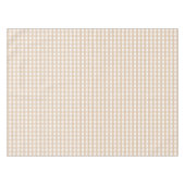 Bruin en White Gingham Thanksgiving Tablecloth Tafelkleed (Voorkant (Horizontaal))