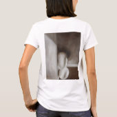 Bruin en wit aardetoneel nog steeds rond t-shirt (Achterkant)