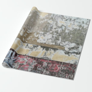 Bruin en wit abstract schilderij cadeaupapier