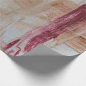 Bruin en wit abstract schilderij cadeaupapier (Hoek)