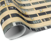 Bruin en wit betongebouw cadeaupapier (Rol Hoek)