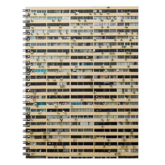 Bruin en wit betongebouw notitieboek (Voorkant)