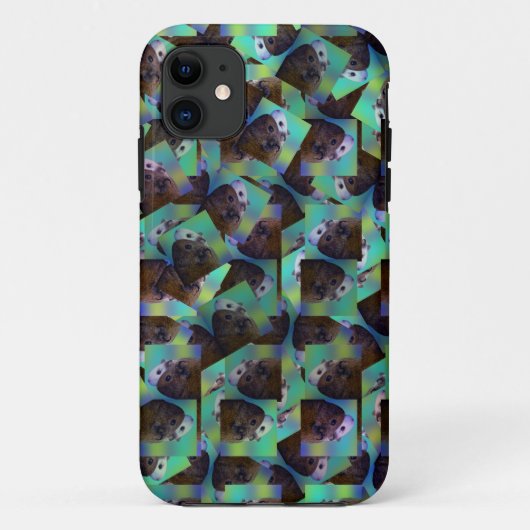 Bruin en wit cavia Abstract patroon, Case-Mate iPhone Case (Achterkant)