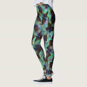 Bruin en wit cavia Abstract patroon, Leggings (Links)