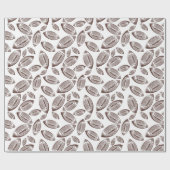 Bruin en wit Football Cadeaupapier (Vlak)