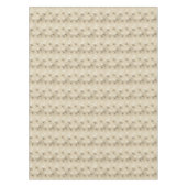 Bruin en wit ginko-bladeren op tan tafelkleed (Voorkant)