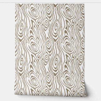 Bruin en Wit Houten Kijk Behang