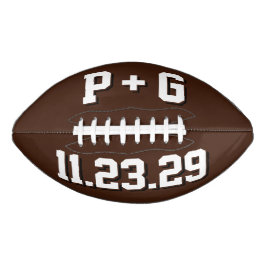 BRUIN EN WIT Huwelijksinitiëlen en datum American Football