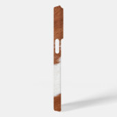 Bruin en wit koeienhuid textuur Monogram Case-Mate iPhone Case (Achterkant / Rechts)