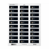 Bruin en wit Nederlands konijn Etiket (Full Sheet)