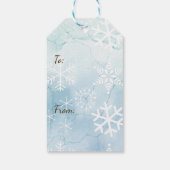 Bruin en Wit Paard Country Kerstmis Cadeaulabel (Achterkant)