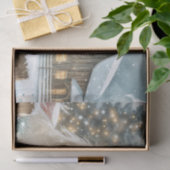 Bruin en Wit Paard Country Kerstmis Tissuepapier (Geschenk)