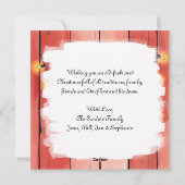 Bruin en Wit Paard Rustiek Boerderij Kerst Feestdagenkaart (Achterkant)